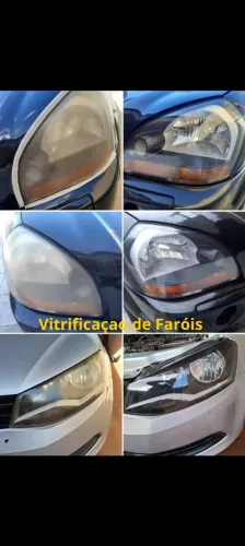 Polimento e vitrificaçao de faróis automotivos.