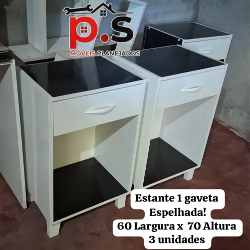 Estante gaveta espelhada 