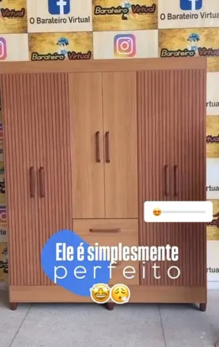 GUARDA ROUPA 100% MDF 
