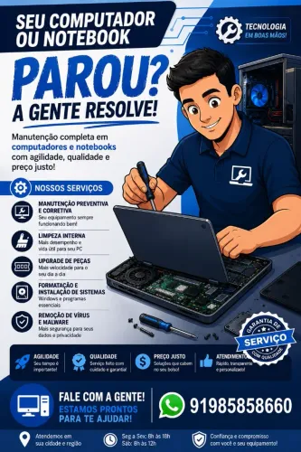 Manutenção de computadores e notebooks