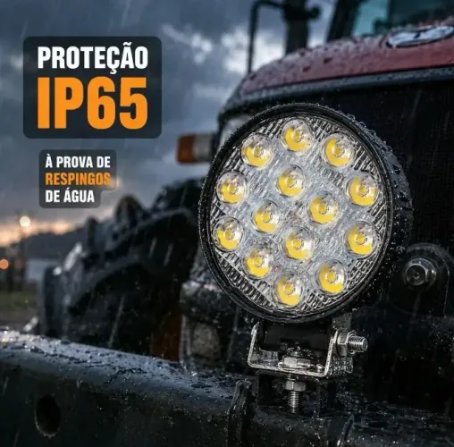 Par de farol de milha de LED redondo (novo)