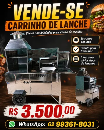 Carrinho de lanche 5 em 1