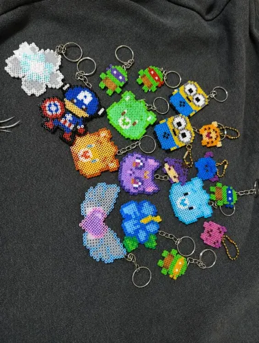 Chaveiros de Hama Beads feitos à mão! ?