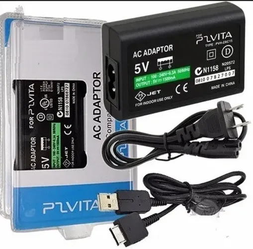 Fonte carregador + Cabo de Dados pra Ps vita