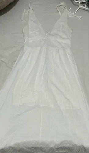 Vestido branco longo