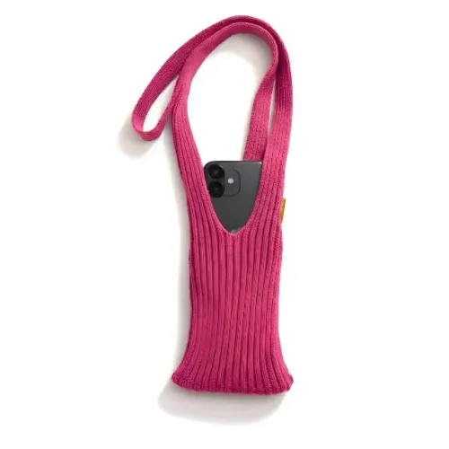 Capa Bolsa Phone Pocket Em Tecido Para Celular [Rosa]