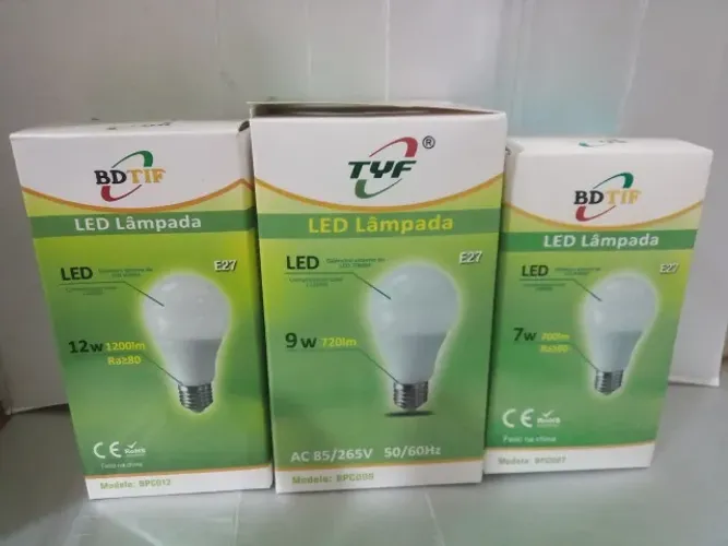 Kit Lâmpada Led Branca Nova 7w, 9w, 12w Ótima Iluminação