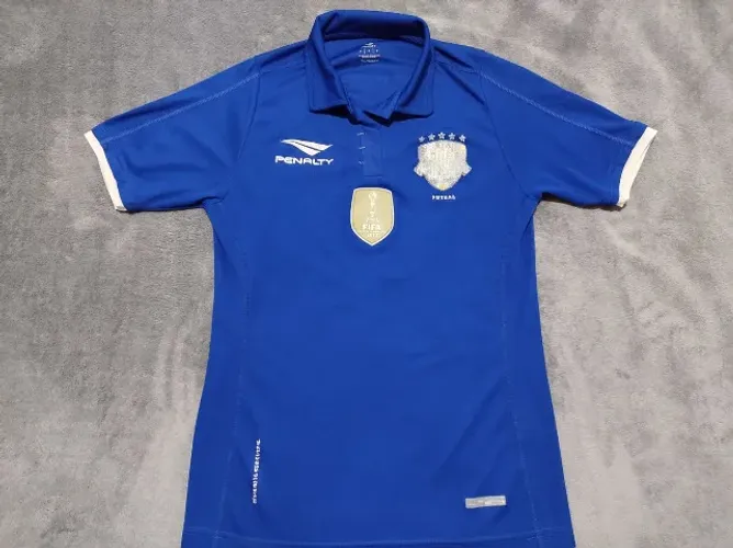Camisa Oficial Brasil Futsal (CBFS) Penalty 2016, com Patch, tamanho P (49x71cm).