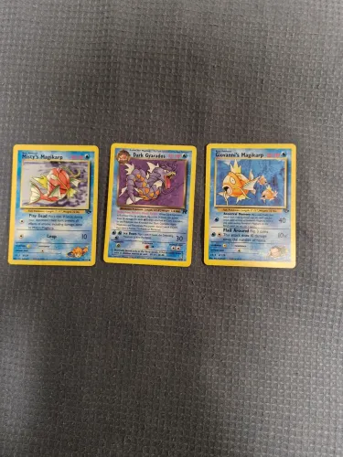 Cartas Pokémon Dark Gyarados e Magikarps