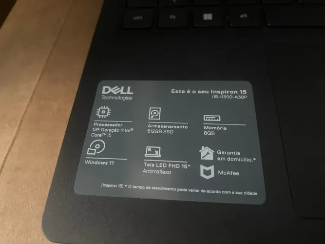 Notebook Dell Inspiron 15