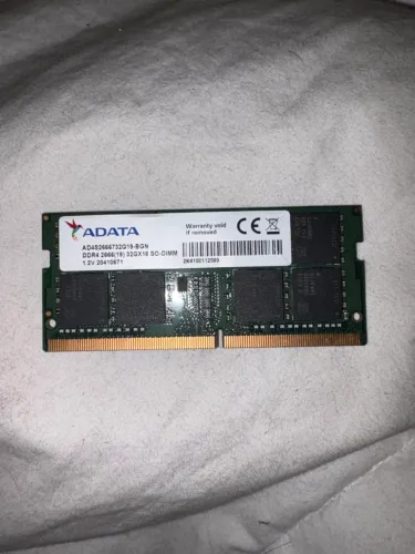 Memória RAM ADATA 32GB DDR4 2666(Funcionando)hz