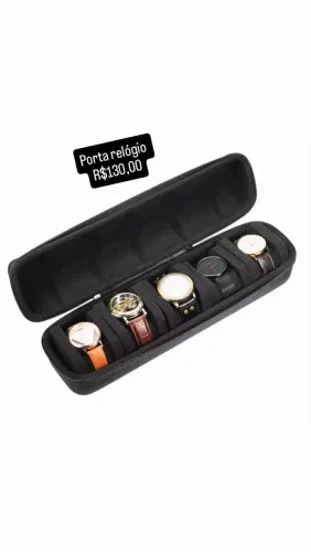 Porta Relógio Unissex Novo 