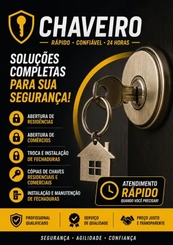 Serviços de chaveiro residencial 
