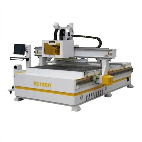 Router CNC 16 Trocas Automáticas 2900mm 12cv Mesa Vácuo Servo Drive Korzen RCK-2919E Benk