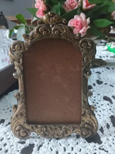 Porta retrato de bronze