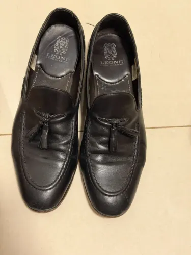 Mocassim Tassel Loafer Cuor di Leone Couro Preto nº 40