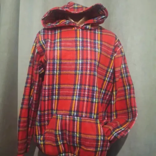 Jaqueta xadrez vermelho soft tm gg