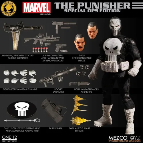 Mezco Toyz One:12 Collective Marvel Punisher Special Ops Exclusive