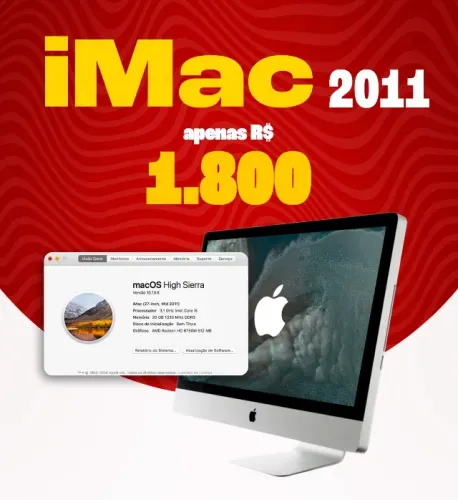 iMac 2011 - 20gb de RAM, Ssd de 512gb