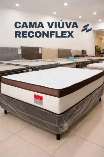 Cama Box Viúva Royal Reconflex 110x198 Molas ensacadas!!