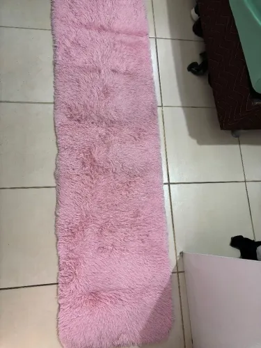 tapete felpudo rosa 2,00x0,50