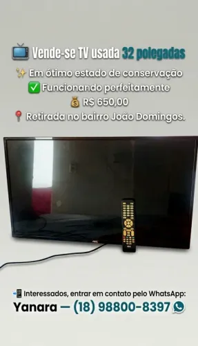 Tv usada em ótimo estado!
