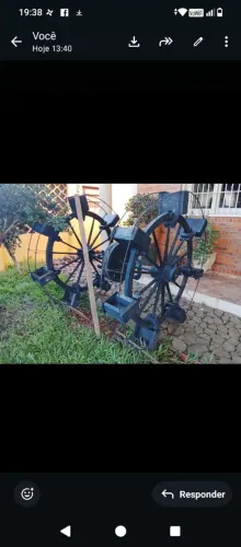 RODA D'ÁGUA DUPLA PEÇA ÚNICA OPORTUNIDADE 