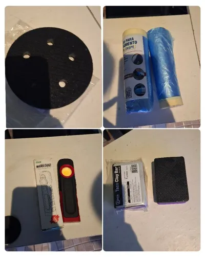 Kit produtos e acessórios estetica automotiva e funilaria