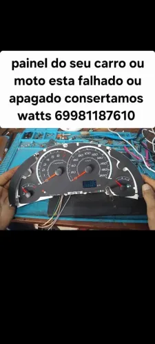 Consertamos painel de carro, som de carro painel de moto