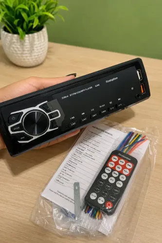 Rádio Automotivo MP3 Bluetooth USB SD com Controle Remoto - Novo Na Caixa