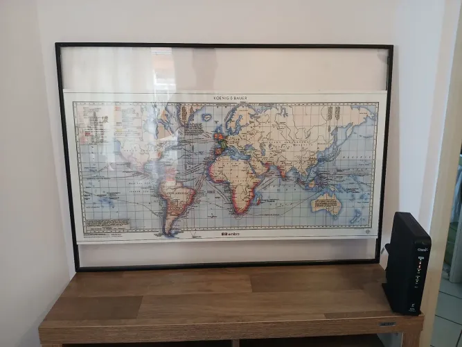 Quadro mapa mundi