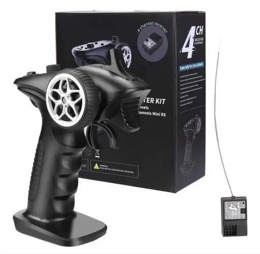 Rádio Controle de 4 Canais com Receptor - Automodelos Diversos 