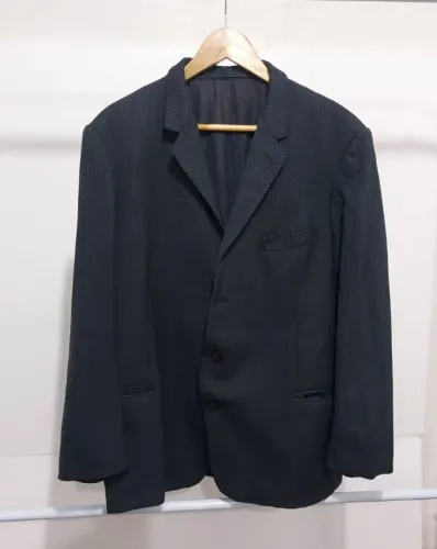 Paletó Masculino Preto - Risca de Giz