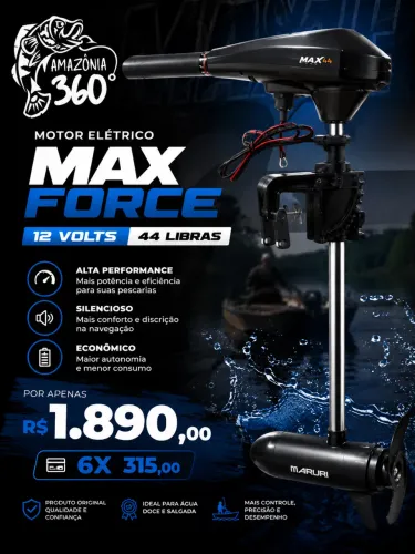 Motor elétrico maruri 44 libras 12 volts