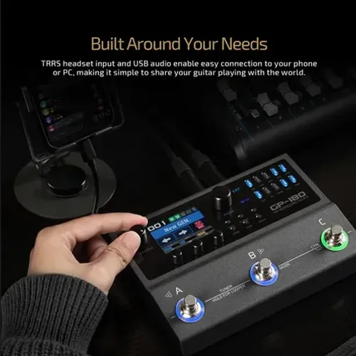 Pedaleira Guitarra Valeton Gp-180 Multi Effects