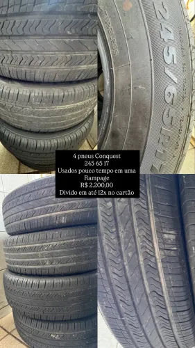 4 Pneus 245 65 17  estado de zero aceito cartão 