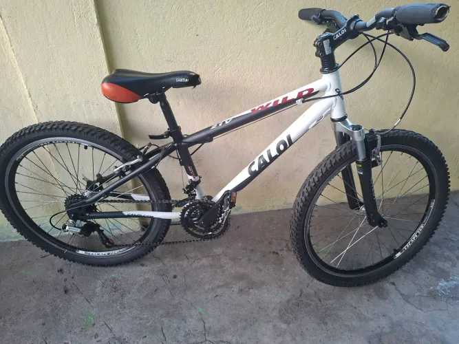 Bicicleta caloi wild aro 24 21velocidades, quadro alumínio conjunto shimano 