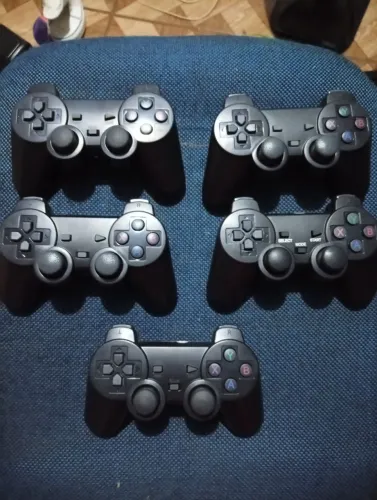 Lote com cinco controles compatíveis com Gamestick, TV Box e PC no estado