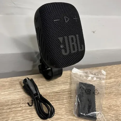 Caixa de Som JBL Wind 3s, para Motocicleta, Bicicleta, Bluetooth, À Prova d'Água, Preta