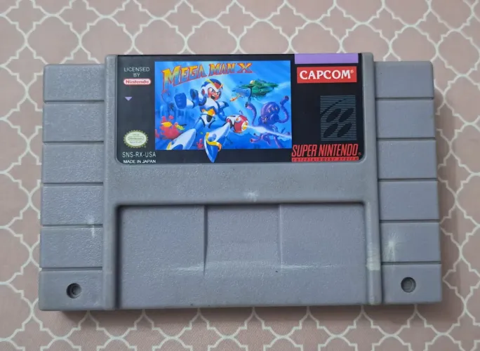 Cartucho Mega Man X - paralelo Super Nintendo