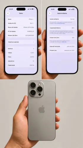IPHONE 15 PRO MAX TITÂNIO 