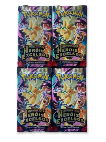Kit pacote booster Pokémon tcg heróis excelsos