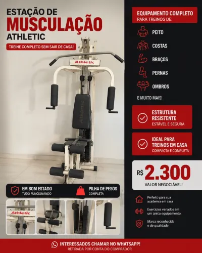 ? ESTAÇÃO DE MUSCULAÇÃO ATHLETIC COMPLETA ?