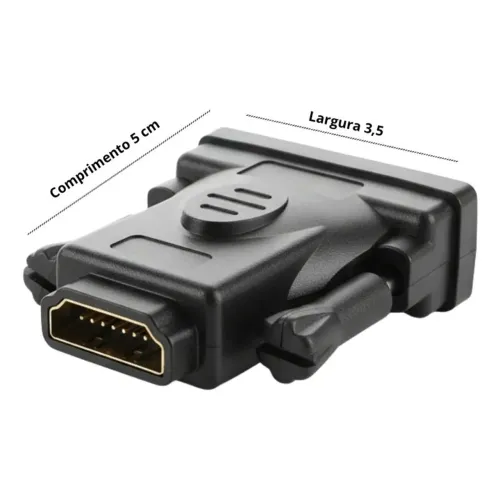 Adaptador DVI-D 24+1 X HDMI Fêmea ITBlue