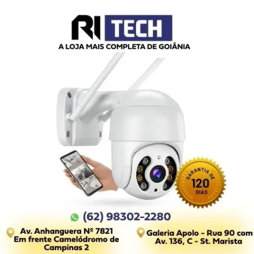 Câmera Inteligente Wi-Fi CAM-03 A Gold HD Visão Noturna