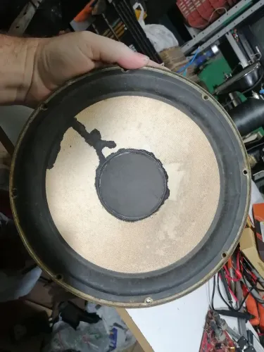 Alto falante antigo gradiente cone branco, leia descrição!