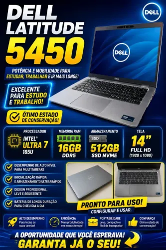 Notebook Dell Latitude 5450 Intel 7 ultra 165u