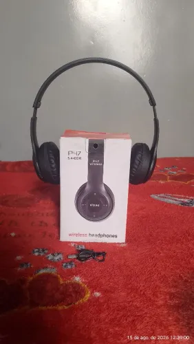 Headphones wireless P47 Leia a descrição, Recomendado para pessoas que tem orelha pequena