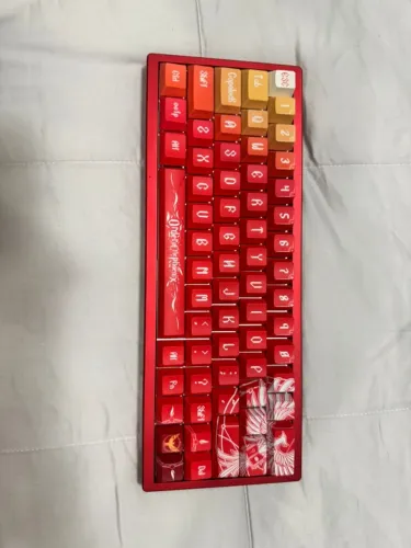 Teclado Mecânico Su64 Fênix Vermelho - Impecável (5 Meses de Uso)
