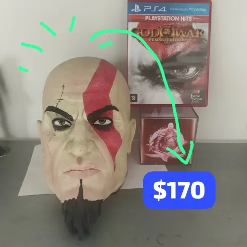 Action figure Cabeça Deus dá Guerra